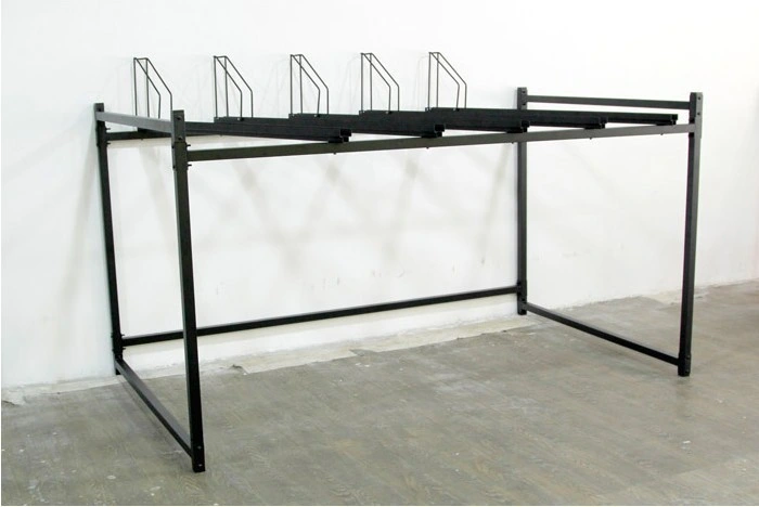 Carbon Steel Double Deck Large Capacity Bike Display Rack
