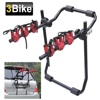 Universal Rear Mounted 3 Bicycle Car Cycle Bike Carrier Rack