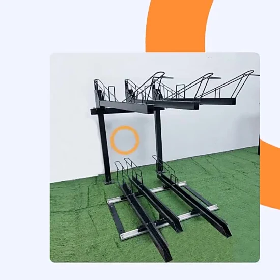 Carbon Steel Double Deck Large Capacity Bike Display Rack